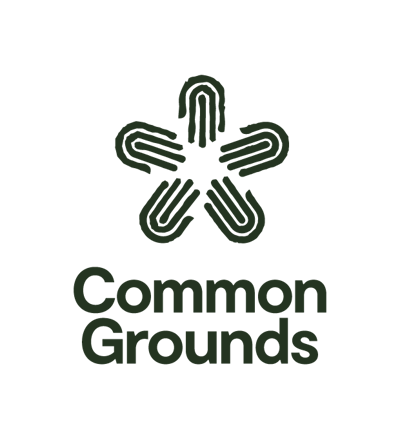 logo common grounds stacked impactgreen@2x